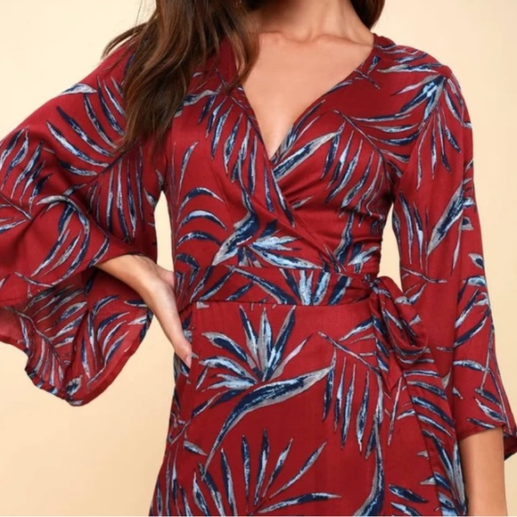 Amuse Society Isle of Love Wrap Maxi Dress - Picture 1 of 10